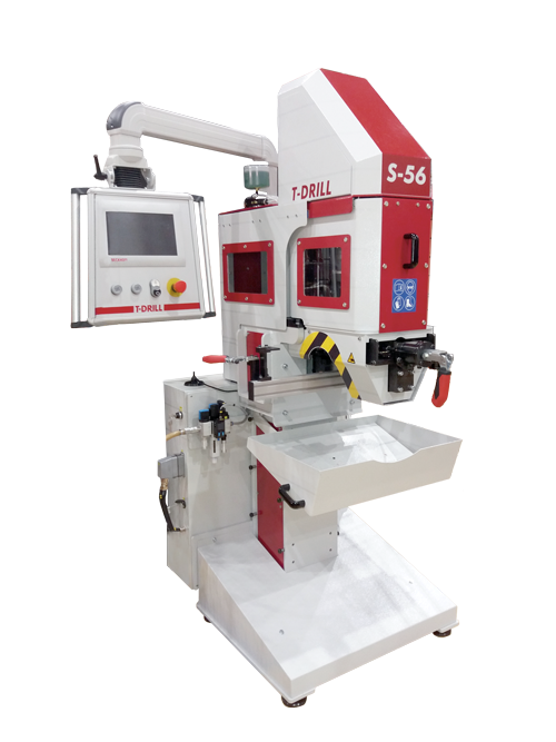 T-DRILL S-56 collaring machine for producing T-outlets for brazed and welded joints